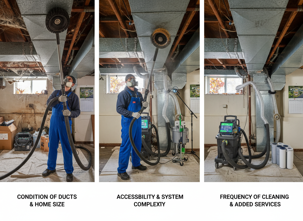 Cost Factors for Air Duct Cleaning in Parsippany-Troy Hills Homes